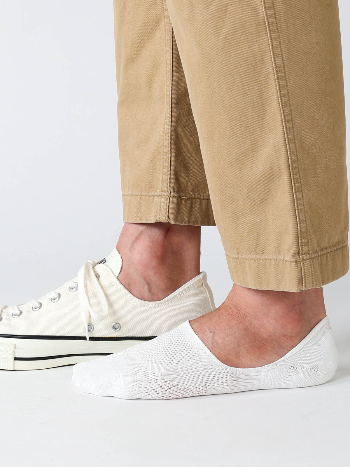 【Tabio MEN】GF/消臭＋COOL MESH 脱げにくいカバーソックス