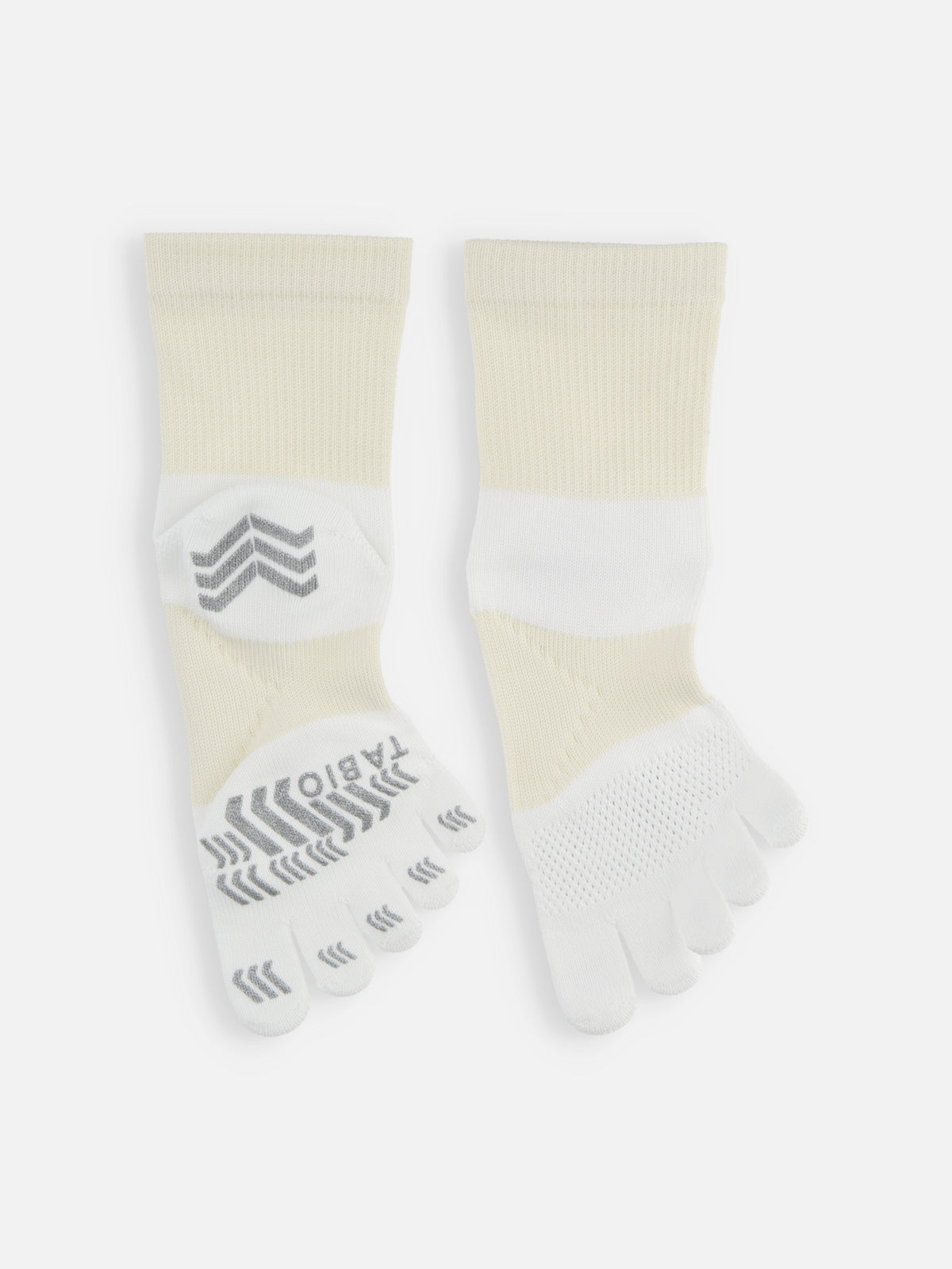 【WEB限定】レーシングラン五本指クルーソックス / 23-25cm - サラシ