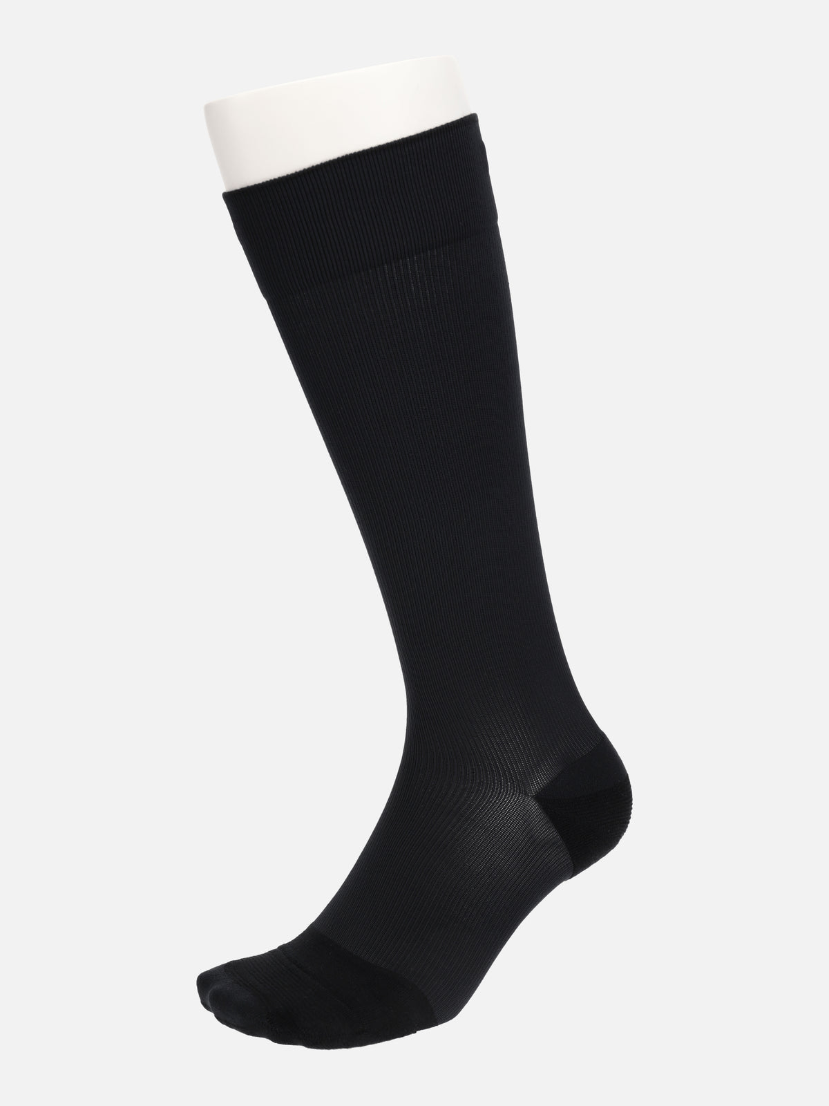 【Tabio MEN】ちょうどいいソフト着圧のハイソックス(27.0～29.0cm) - マットブラック