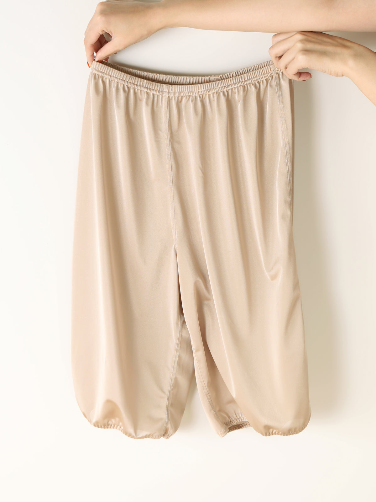 【透け対策】さらっと万能ペチパンツ4分丈