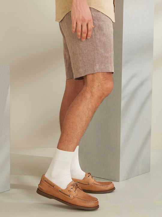 【Tabio MEN】ドライなタッチが心地いい和紙梨地ショートソックス(27.0～29.0cm)