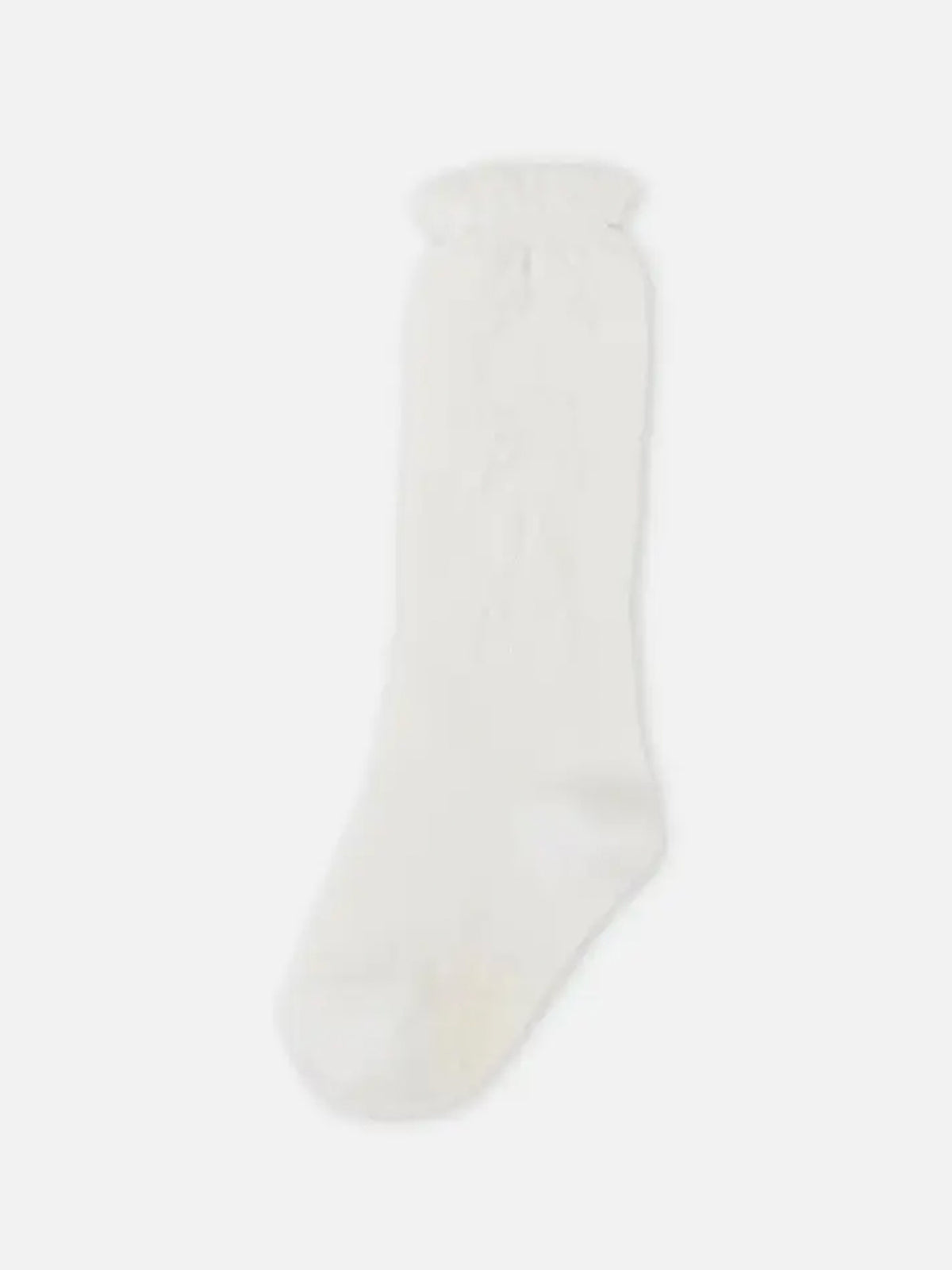 【キッズ】フロートリボン柄ハイソックス 滑り止め付 / 13～15cm
