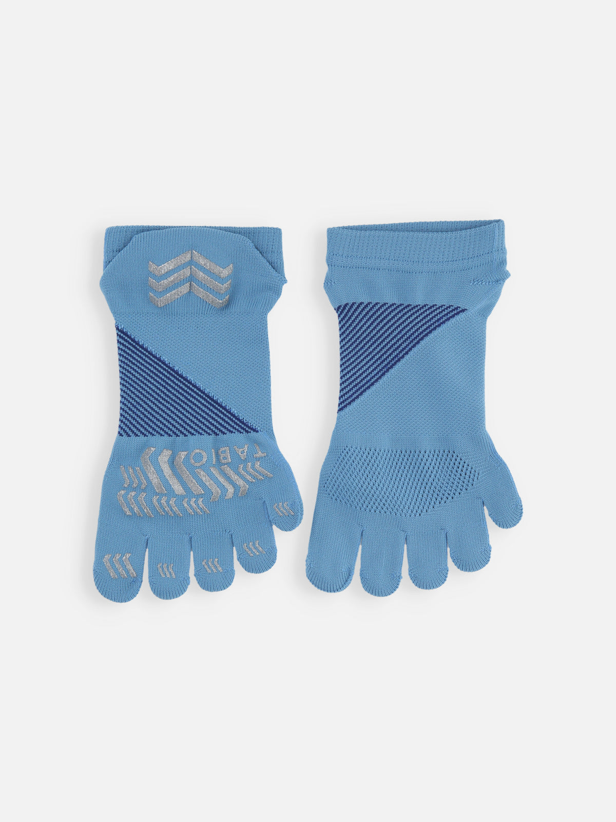 レーシングランエアー五本指ショートソックス / 25-27cm - スモーキーアクア