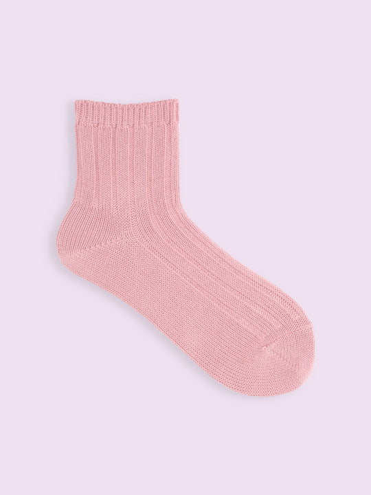 【3足1,485円】太リブショートソックス