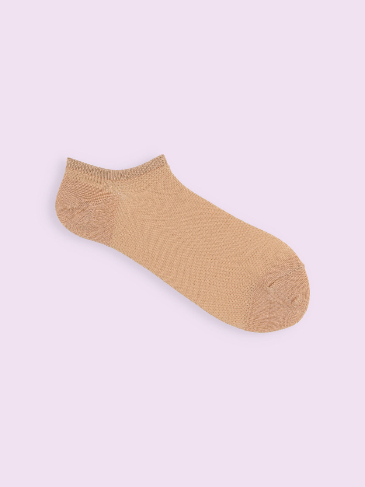 【3足1,485円】メッシュ無地スニーカー丈ソックス - シャーベット