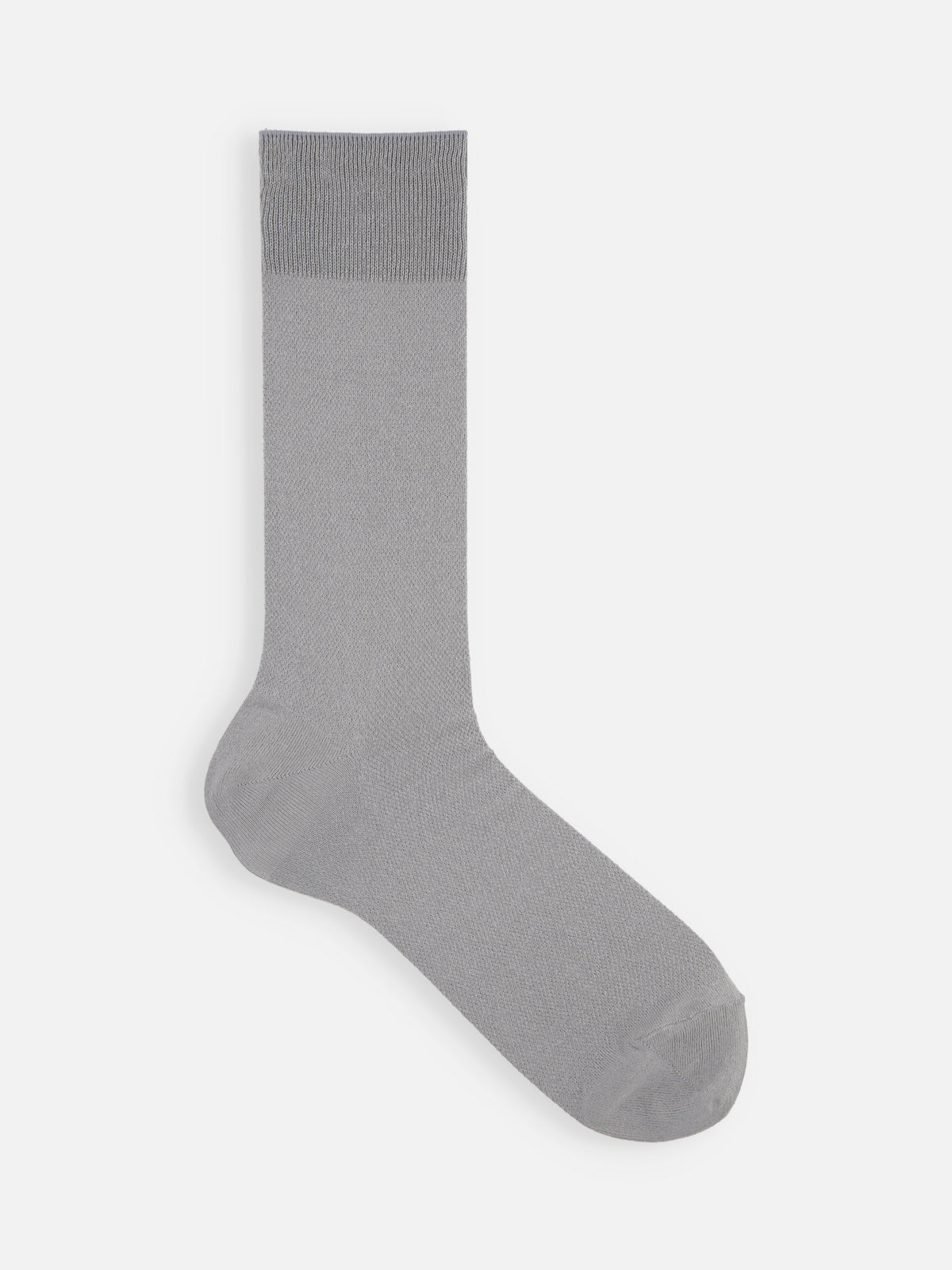 【Tabio MEN】ドライなタッチが心地いい和紙梨地ソックス(27.0～29.0cm) - シルバーグレー