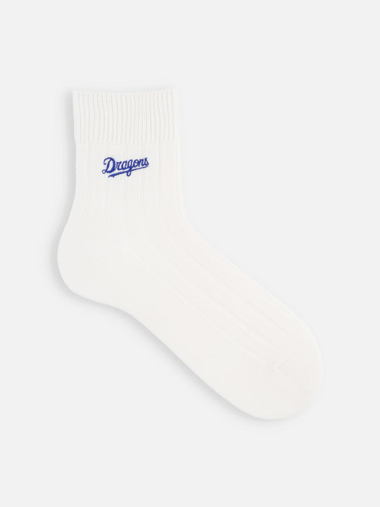 【メンズ】中日ドラゴンズ ロゴ刺繍太リブショートソックス