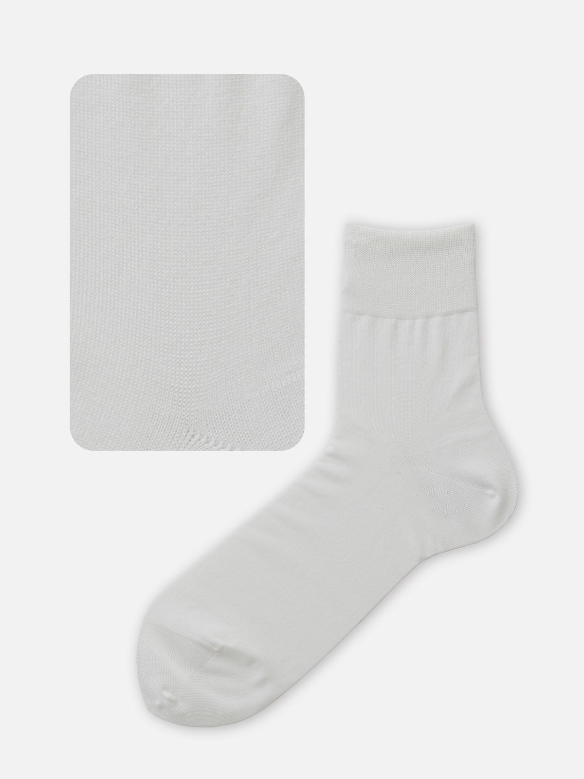 【Tabio MEN】ピマコットンブレンド無地ドレスショートソックス - サラシ