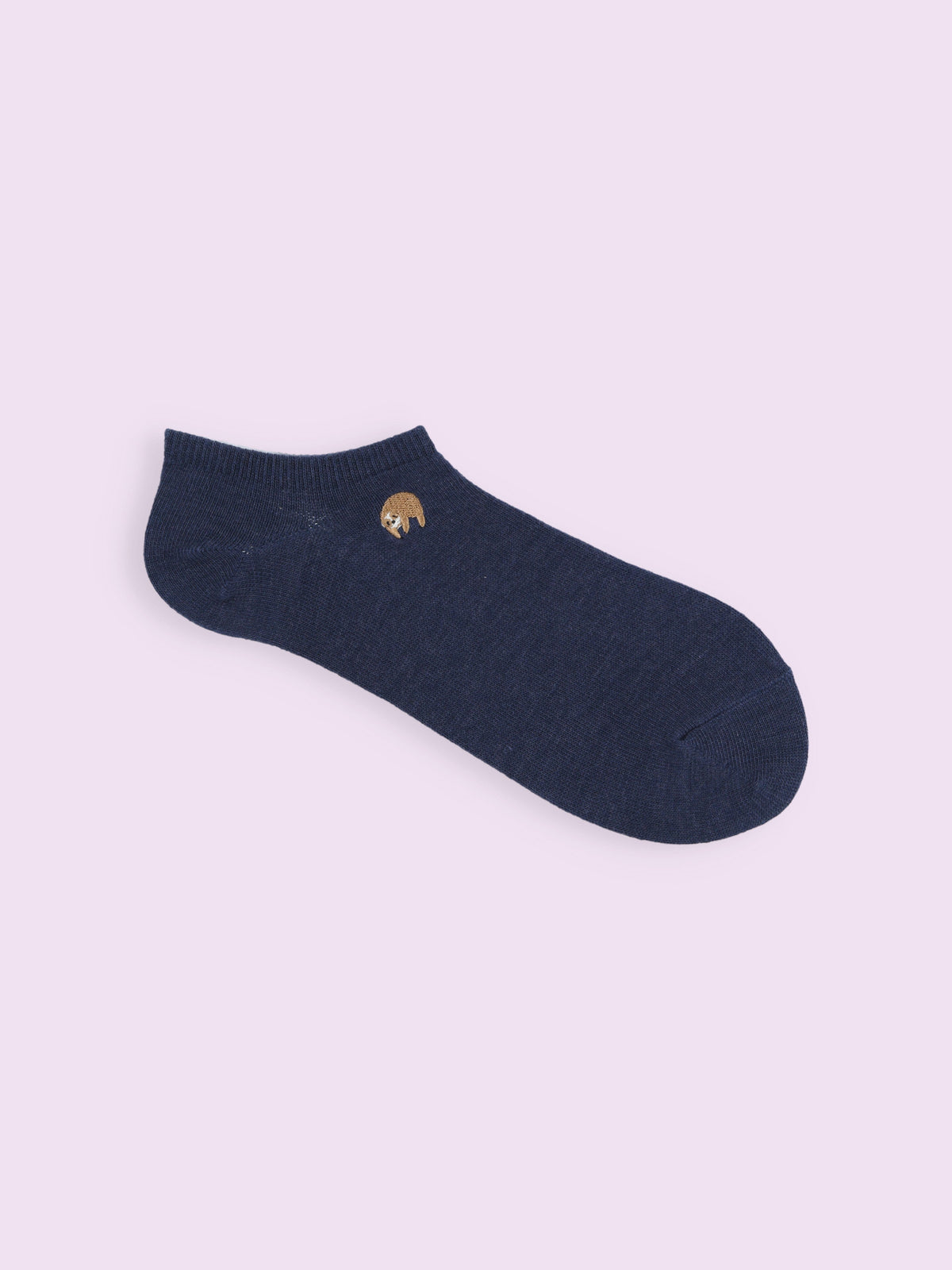 【3足1,485円】いろいろ刺繡スニーカー丈ソックス - ナマケモノ