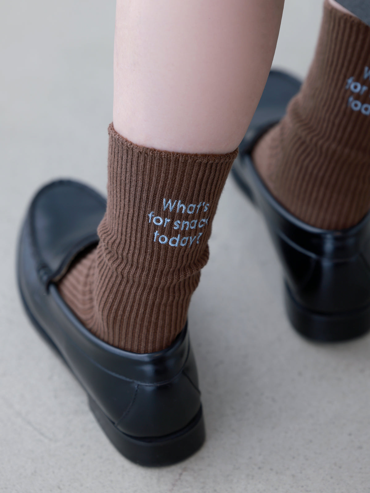メッセージ刺繍ソックス
