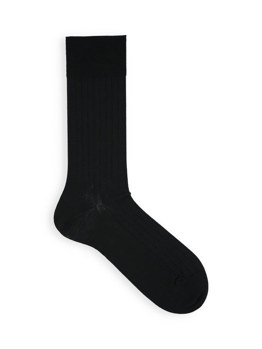 【Tabio MEN】表糸綿100％リブレギュラーソックス(25.0cm)