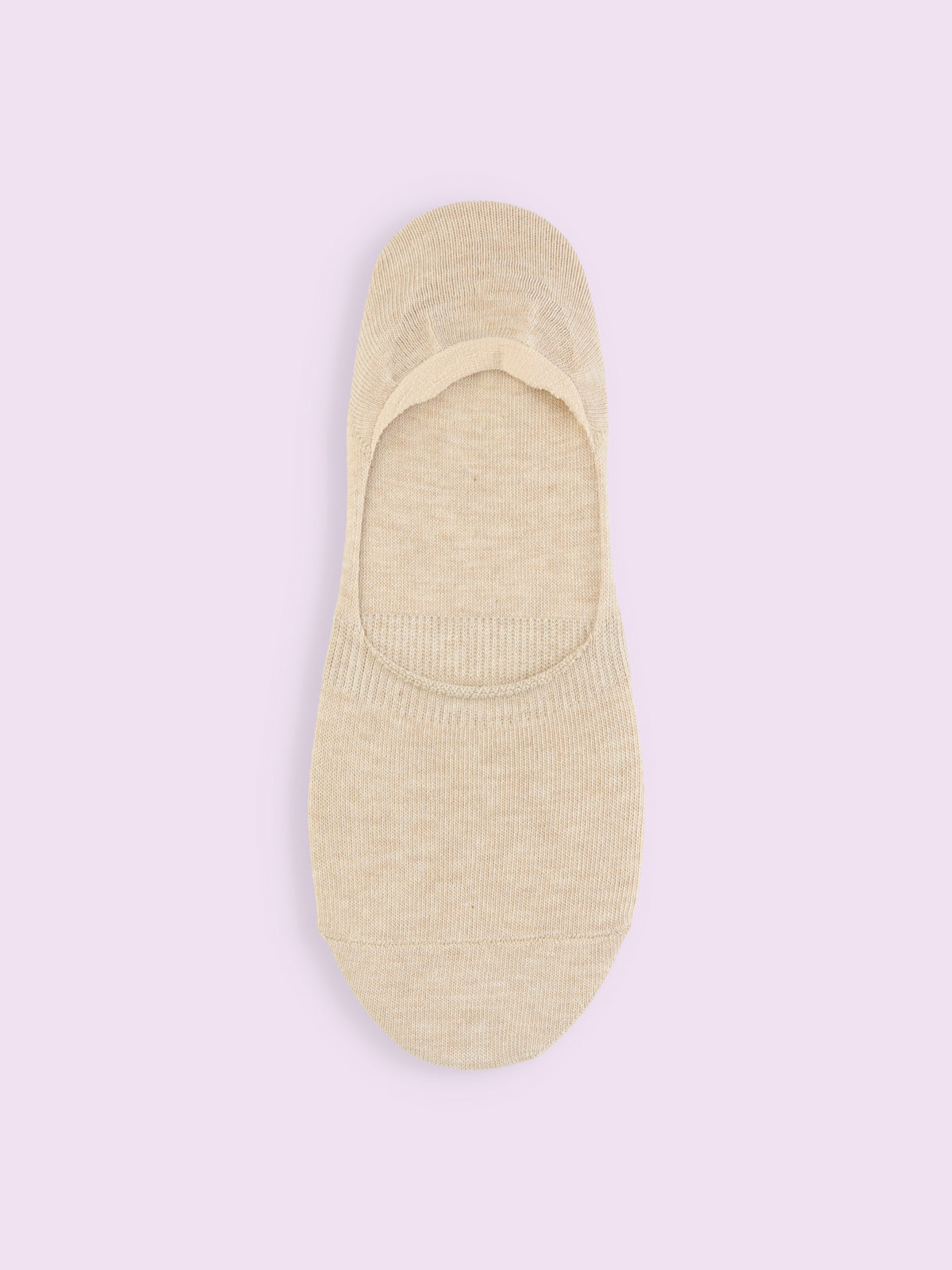 【3足1,485円】無地カバーソックス / 深履きタイプ - ベージュ