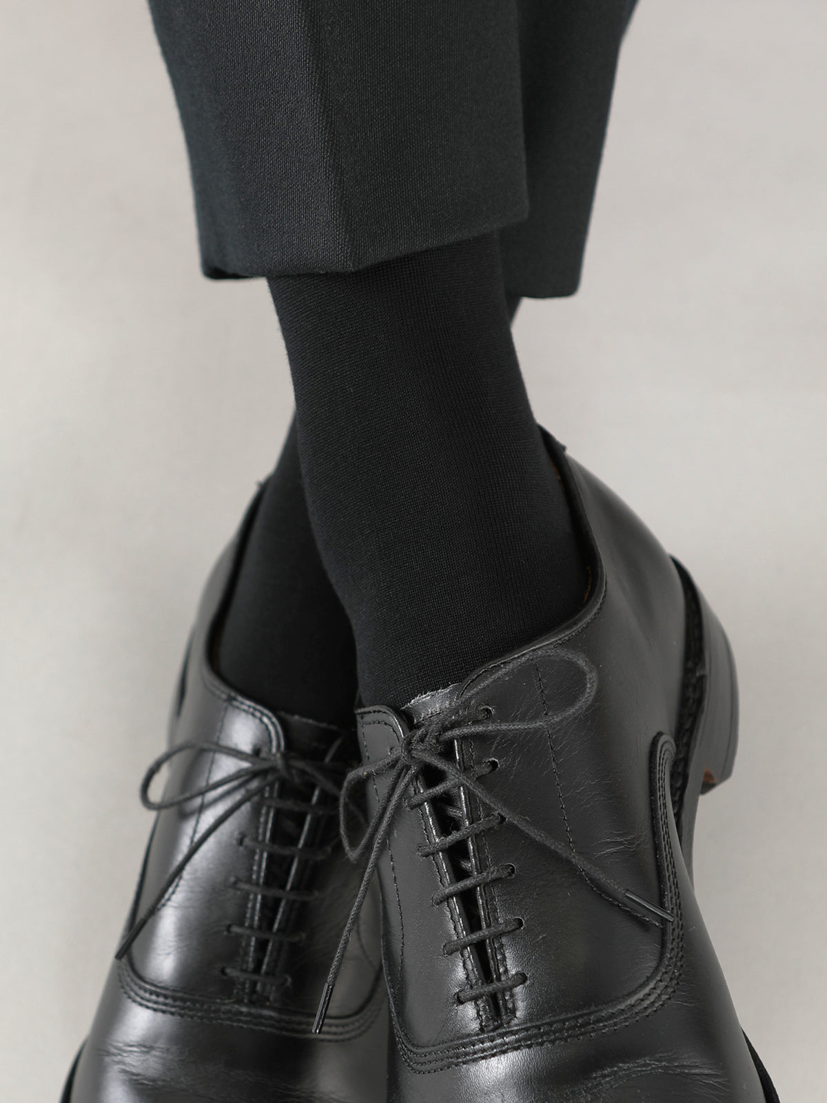 【Tabio MEN】【定番】ピマコットンブレンド無地ドレスソックス