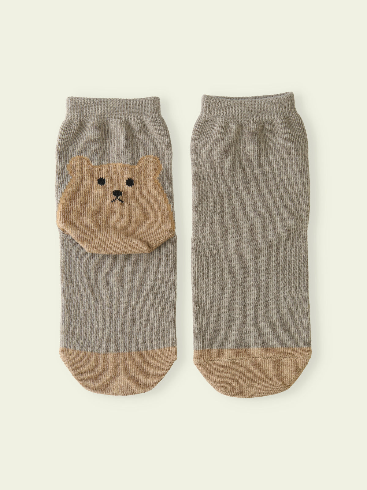【3足1,485円】キッズ かかとくまショートソックス / 13-15cm