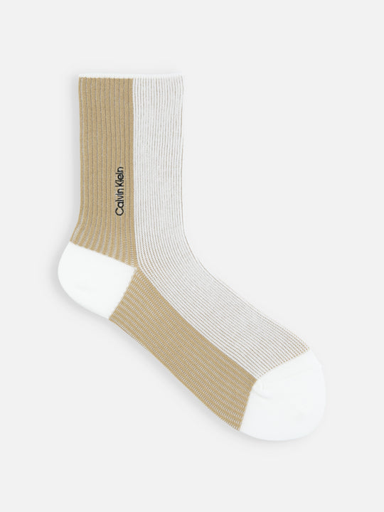 Calvin Klein 刺繡ストライプソックス