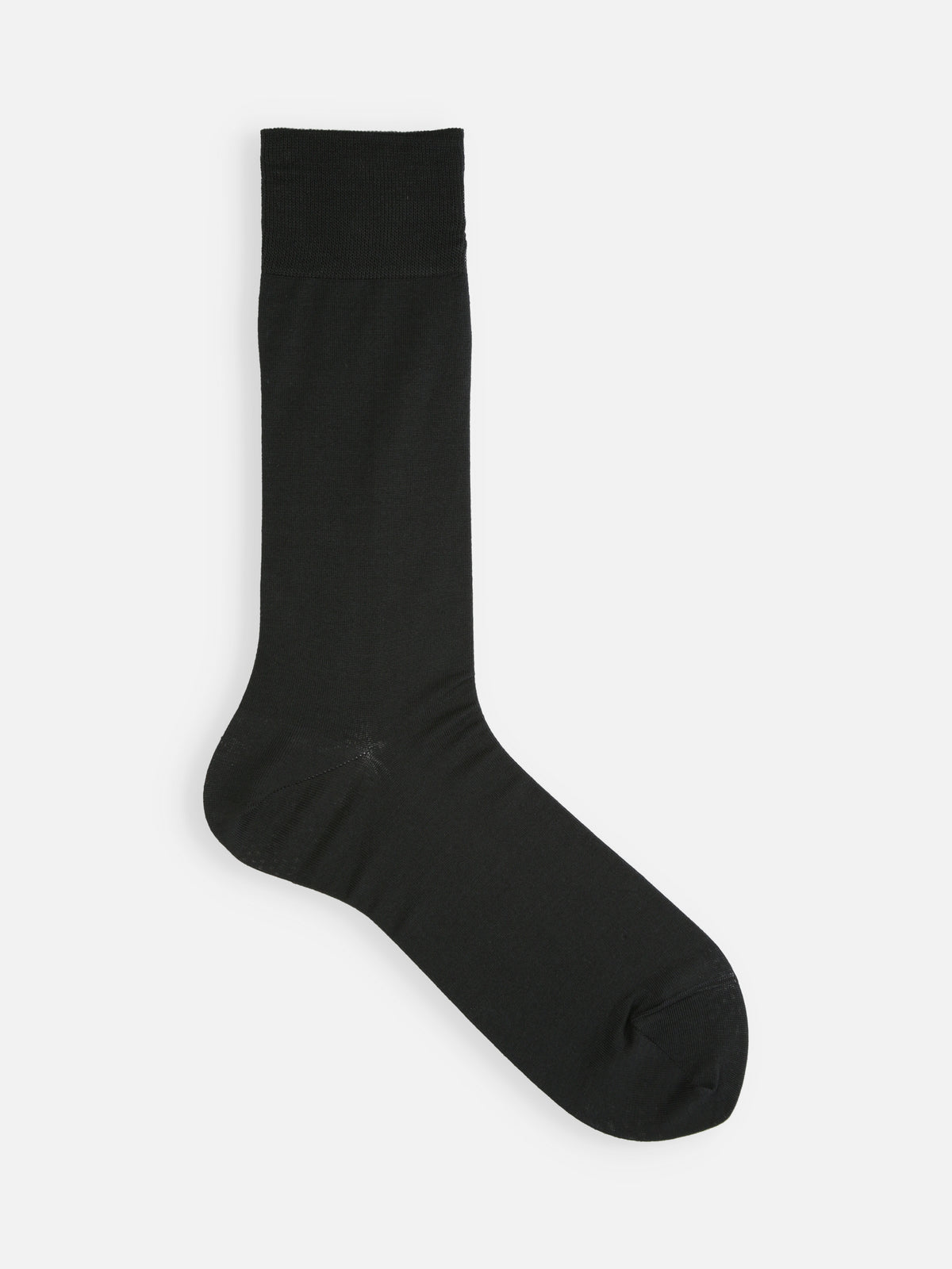 【Tabio MEN】【定番】ピマコットンブレンド無地ドレスソックス - スミクロ