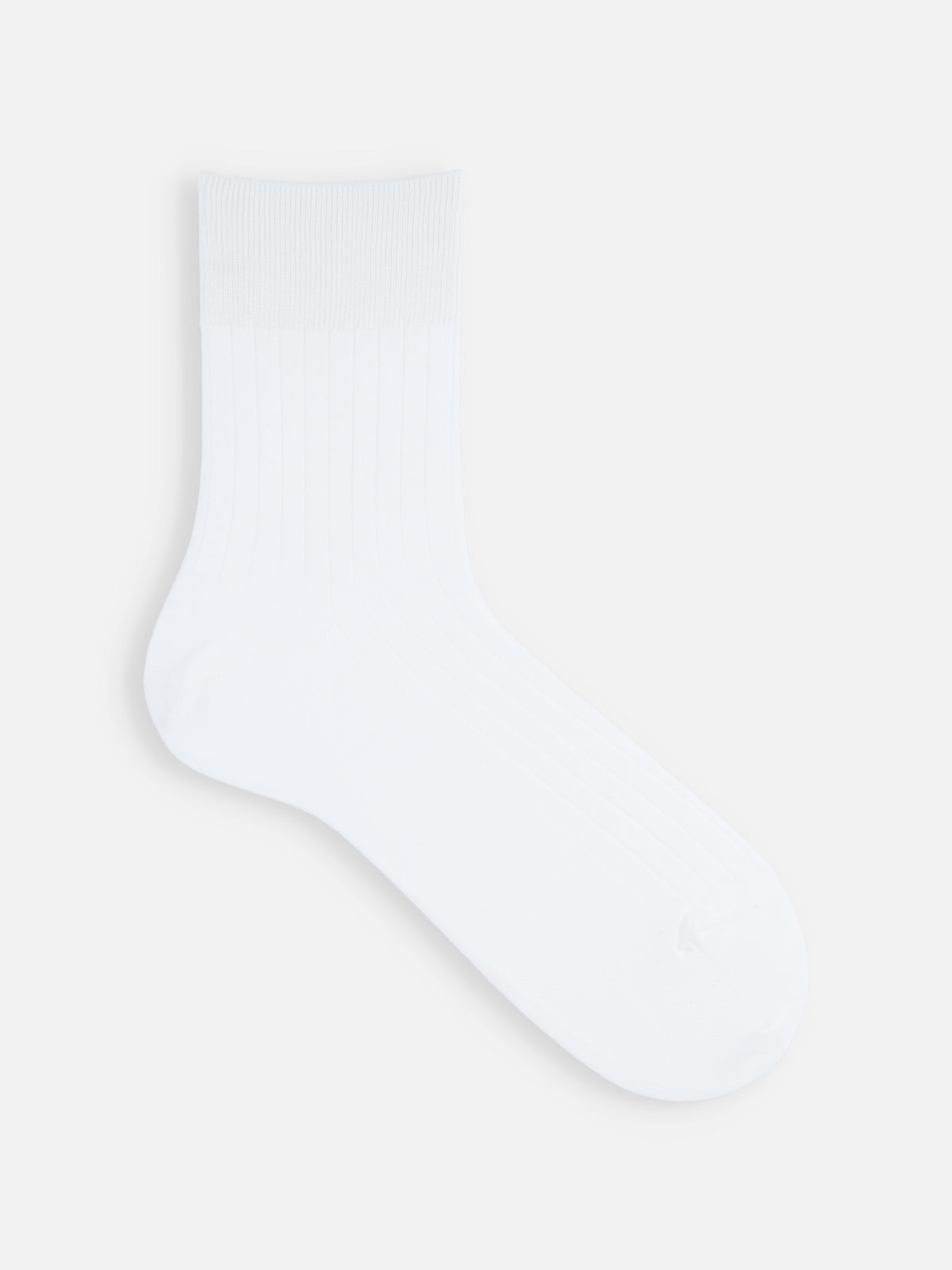 【Tabio MEN】ピマコットンブレンドリブショートソックス - サラシ
