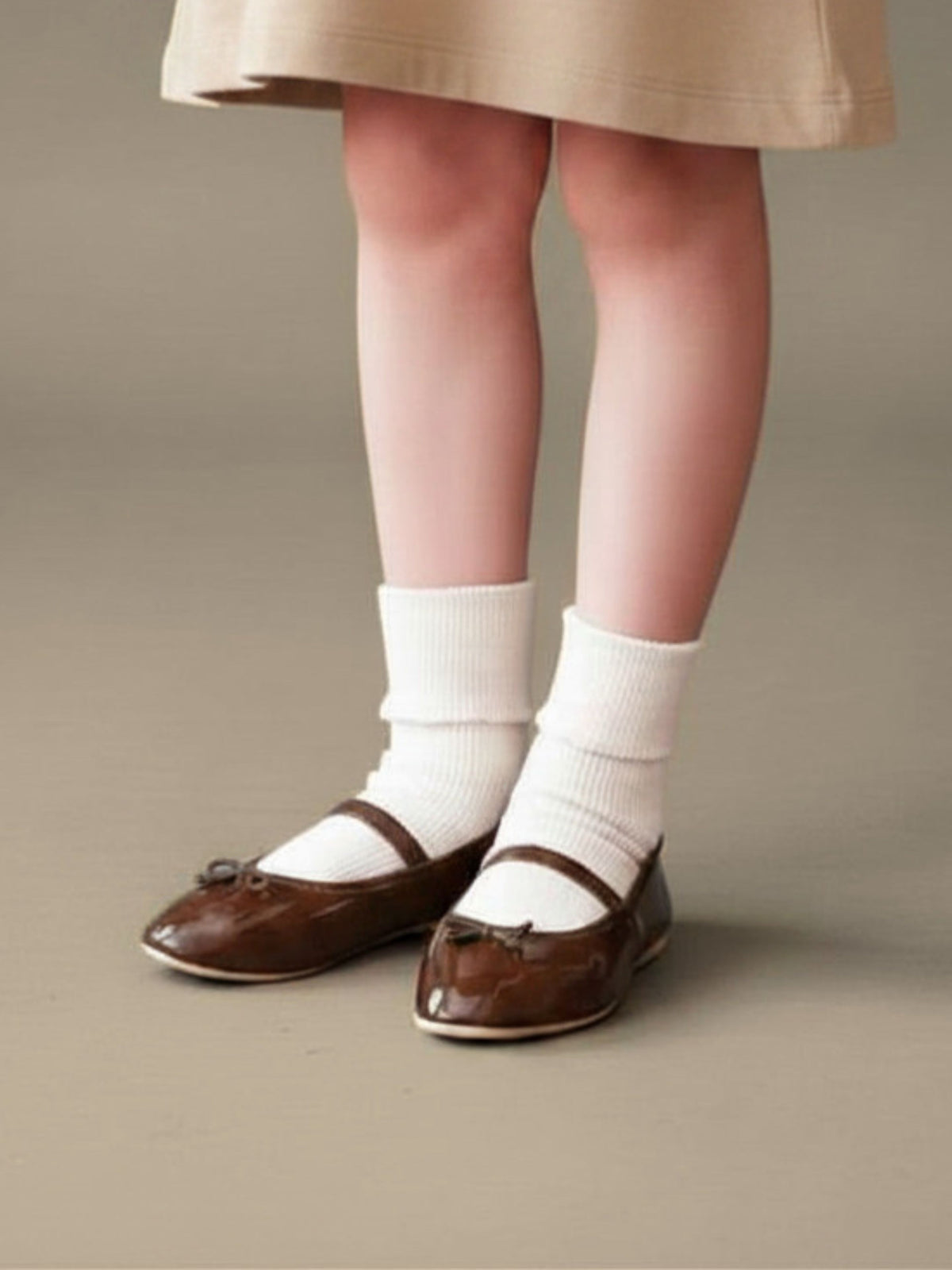 【キッズ】 綿折り返しピコフリルソックス / 19-21cm - キナリ
