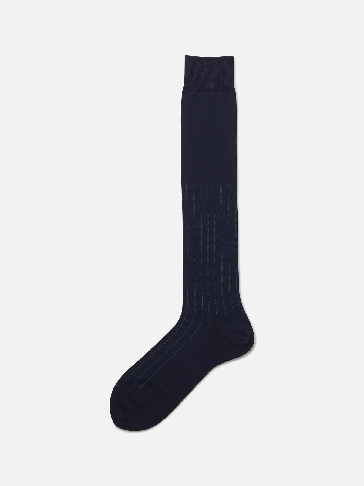 【Tabio MEN】定番/チョークストライプロングホーズ(27.0～29.0cm) - コン