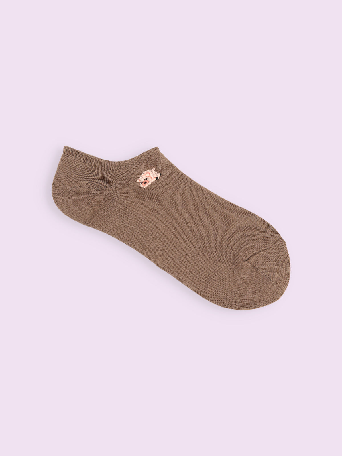 【3足1,485円】すやすや動物刺繍スニーカー丈ソックス
