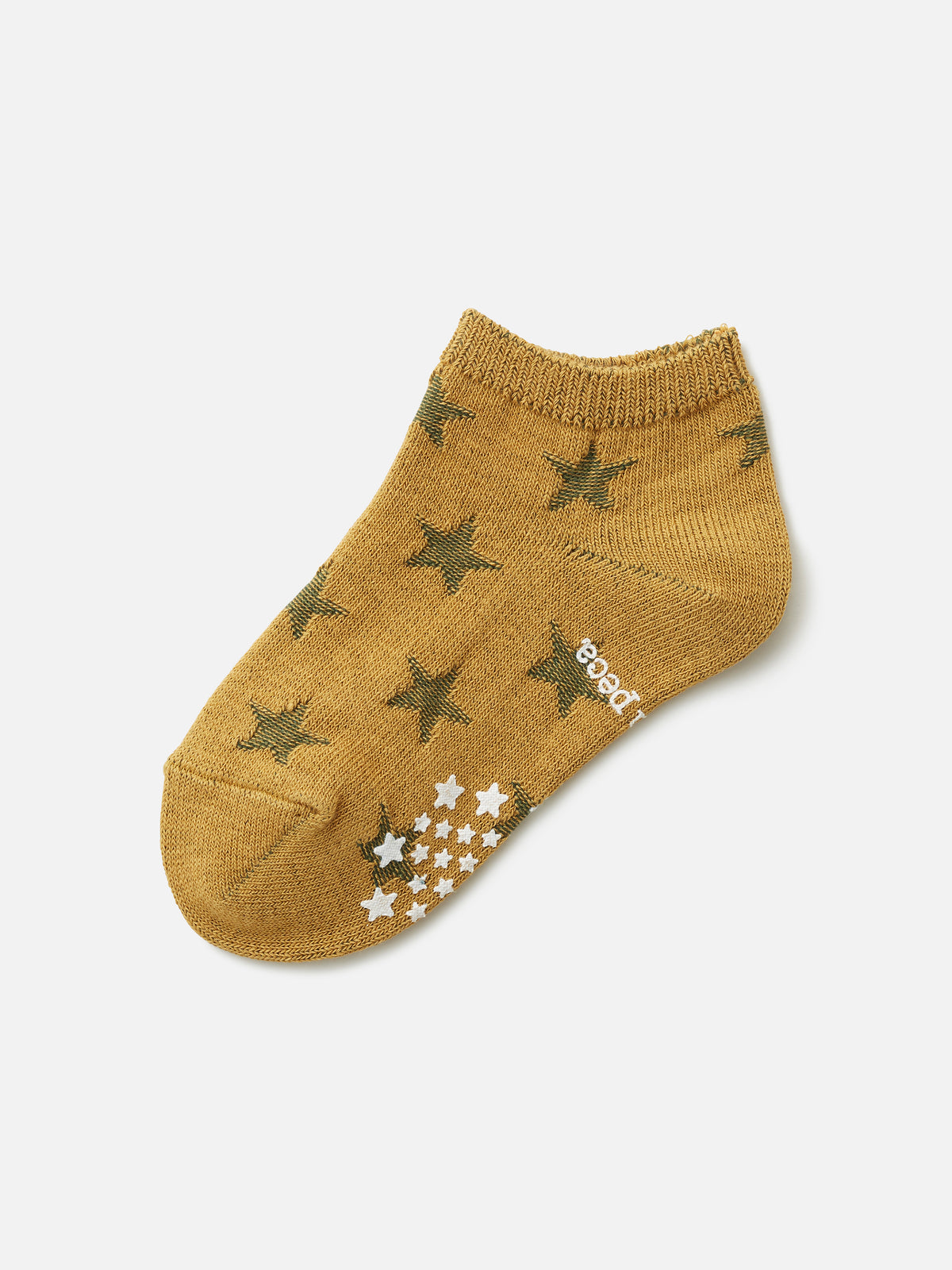 【キッズ】星柄リンクススニーカー丈ソックス / 13-15cm - ゴールド
