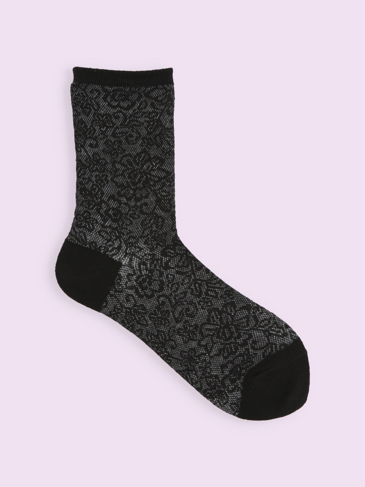 【3足1,485円】レーシーフラワーメッシュソックス