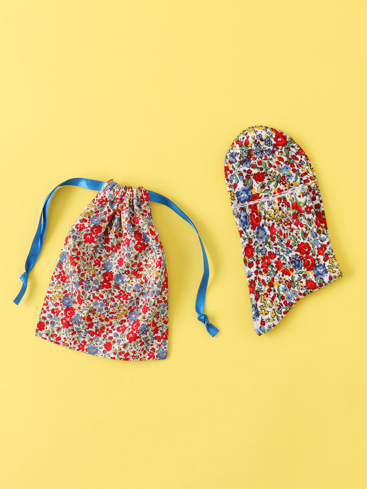 【WEB限定】Tabio made with Liberty Fabric ギフトセット レッド