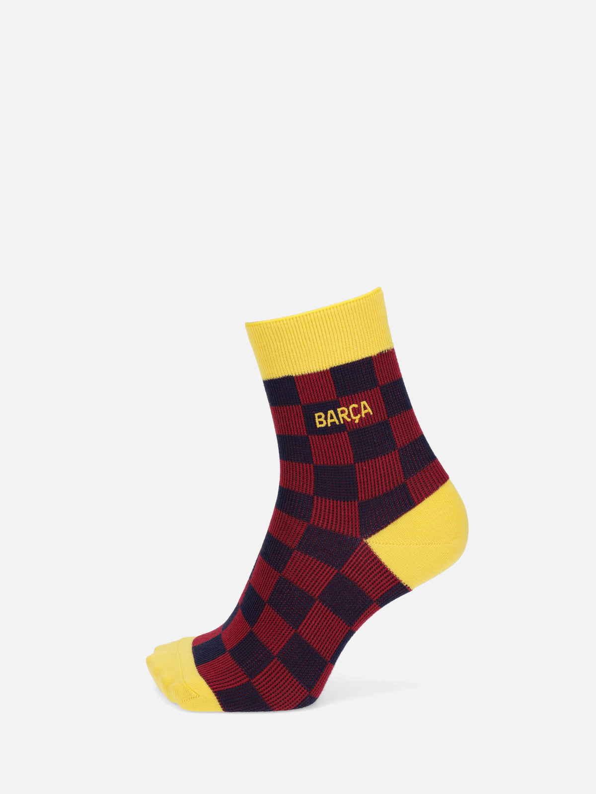 FC Barcelona チェックソックス - イエロー