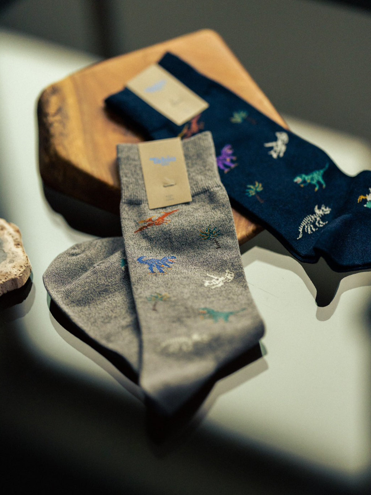 【Tabio MEN】 恐竜柄ソックス