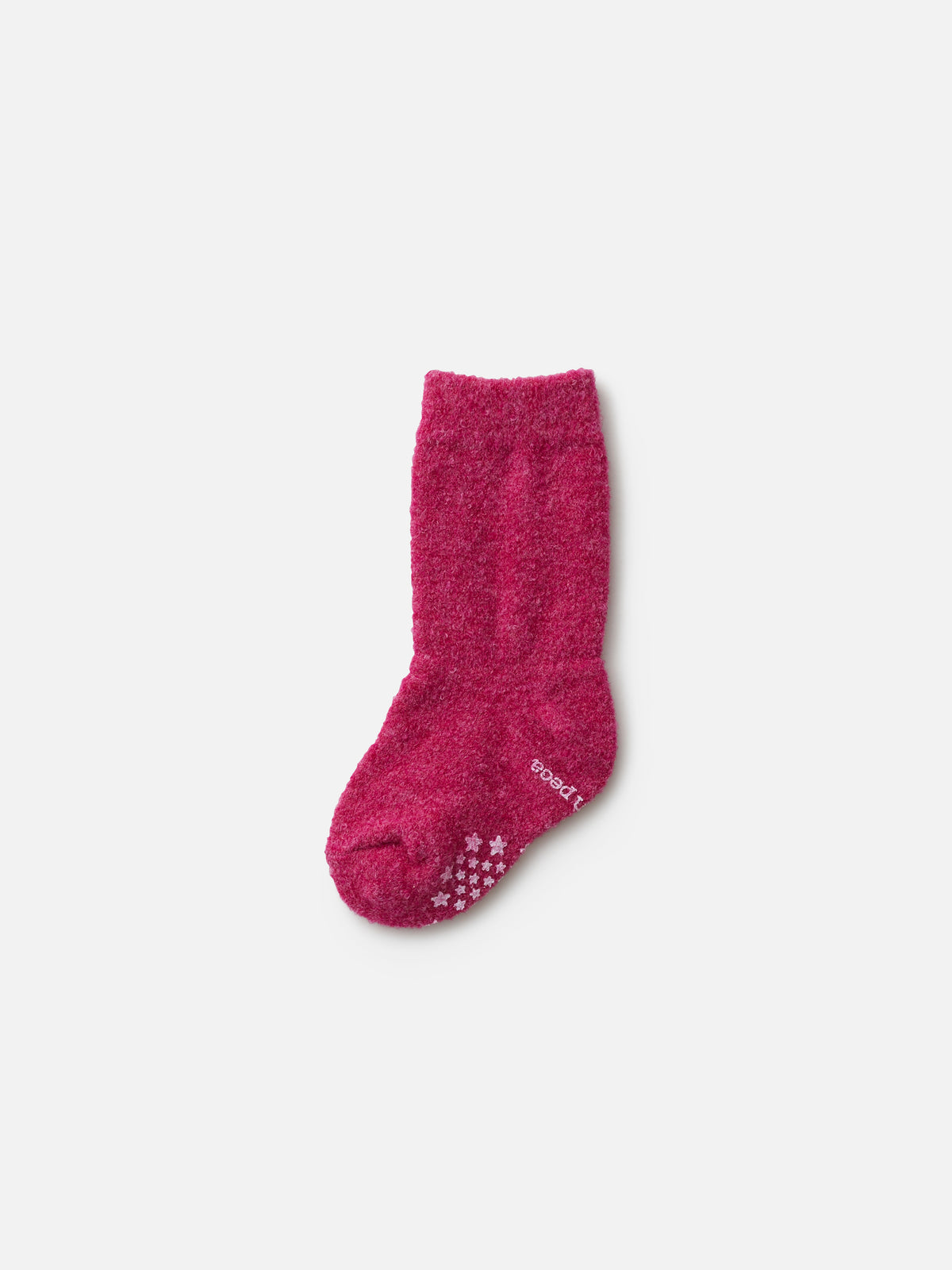 【ベビー】ウール無地ハイソックス / 9-12cm - ローズピンク
