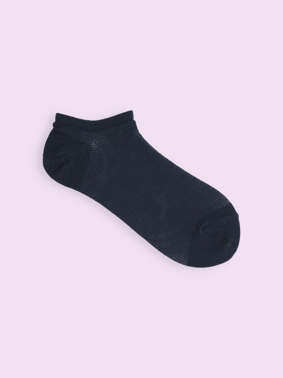 【3足1,485円】メッシュ無地スニーカー丈ソックス - コン