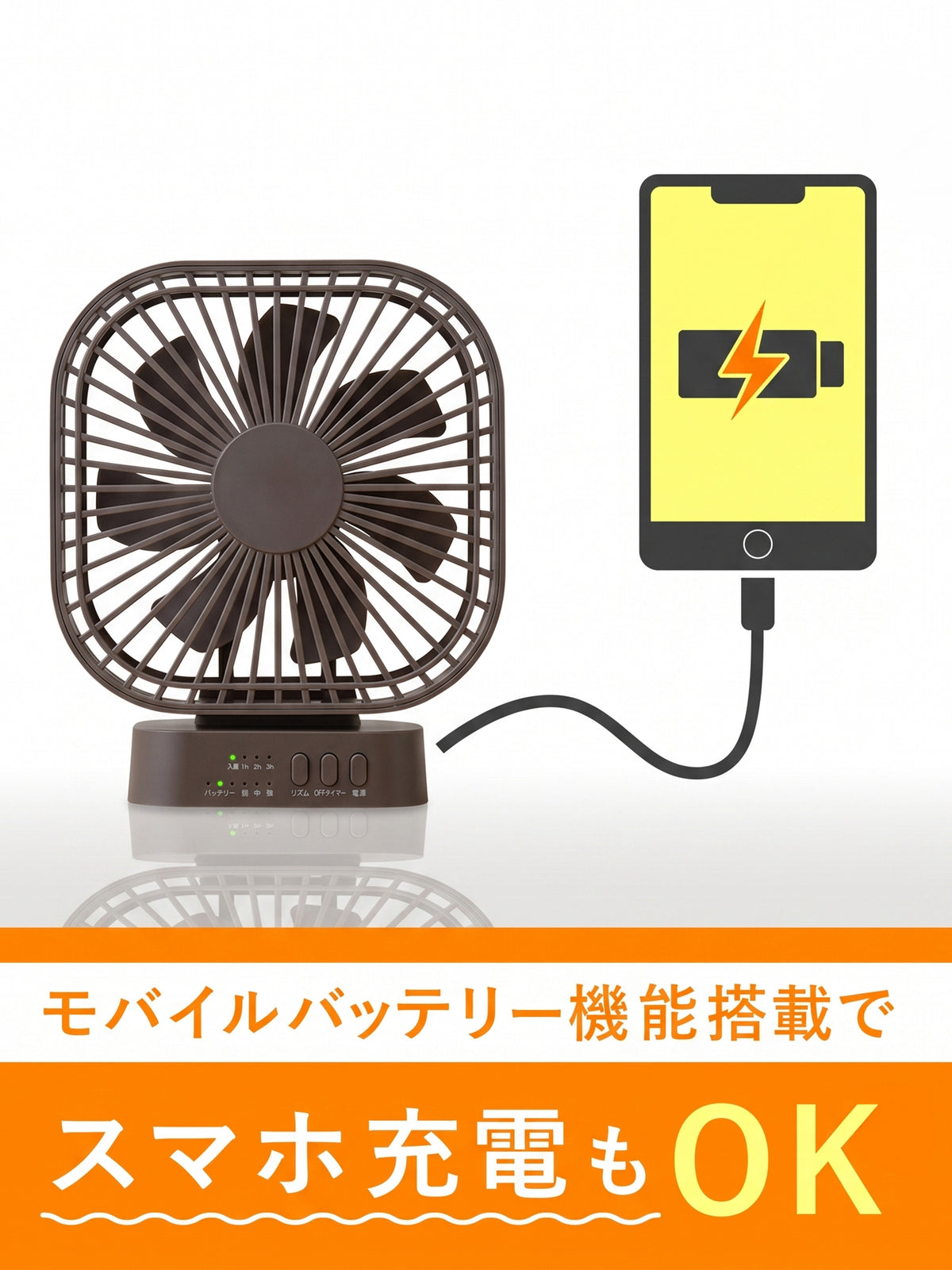 【THREEUP×靴下屋】WEB限定 冷感五本指ソックス・コードレスファンひんやりセット＜グレー＞