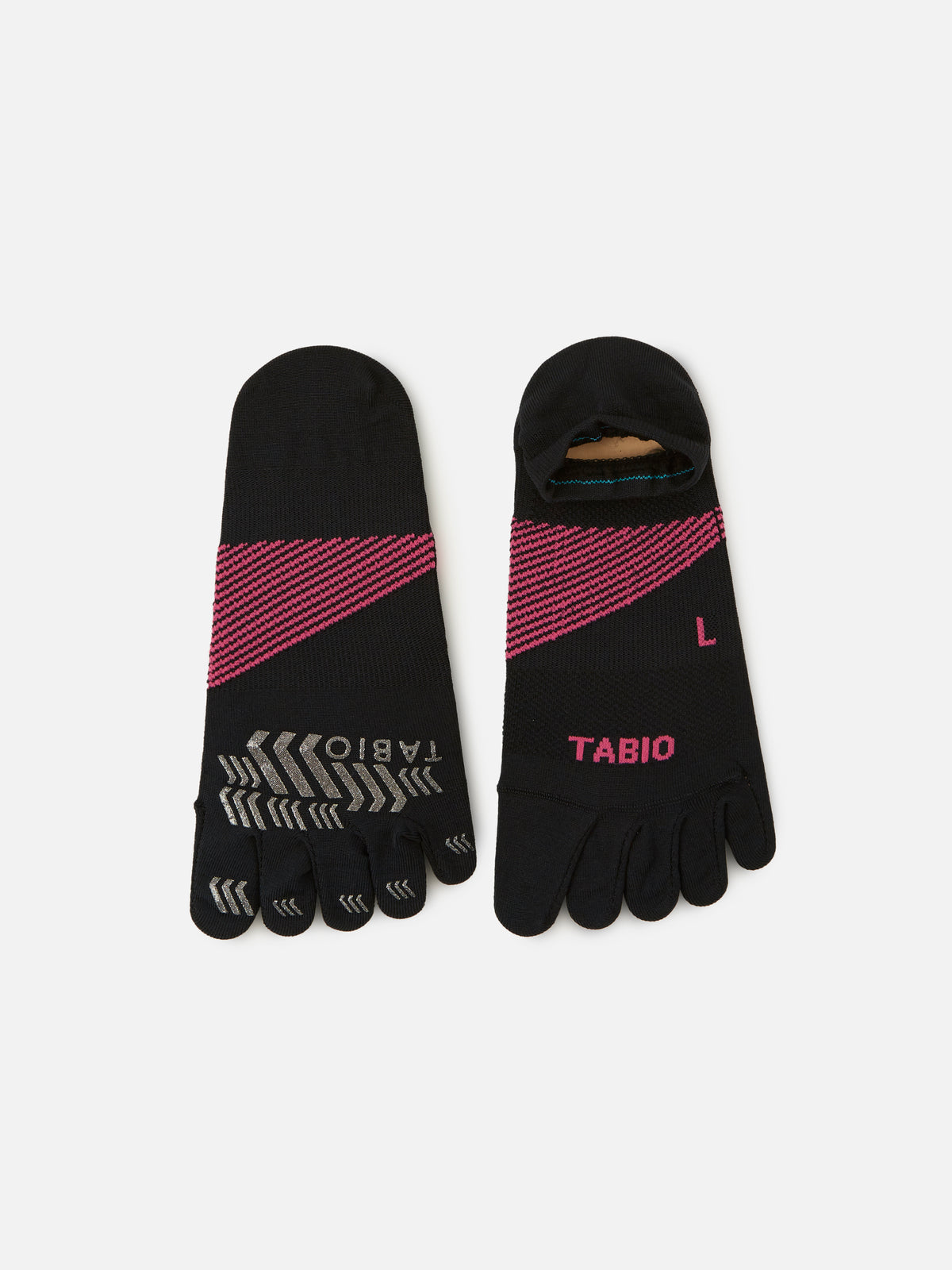 T＆F 五本指 / 23-25cm - ブラック×ピンク
