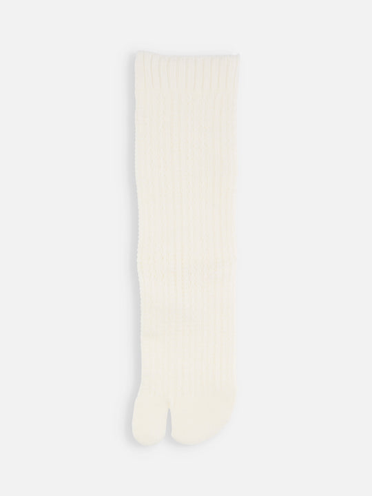 毛混 メッシュ柄足袋ソックス
