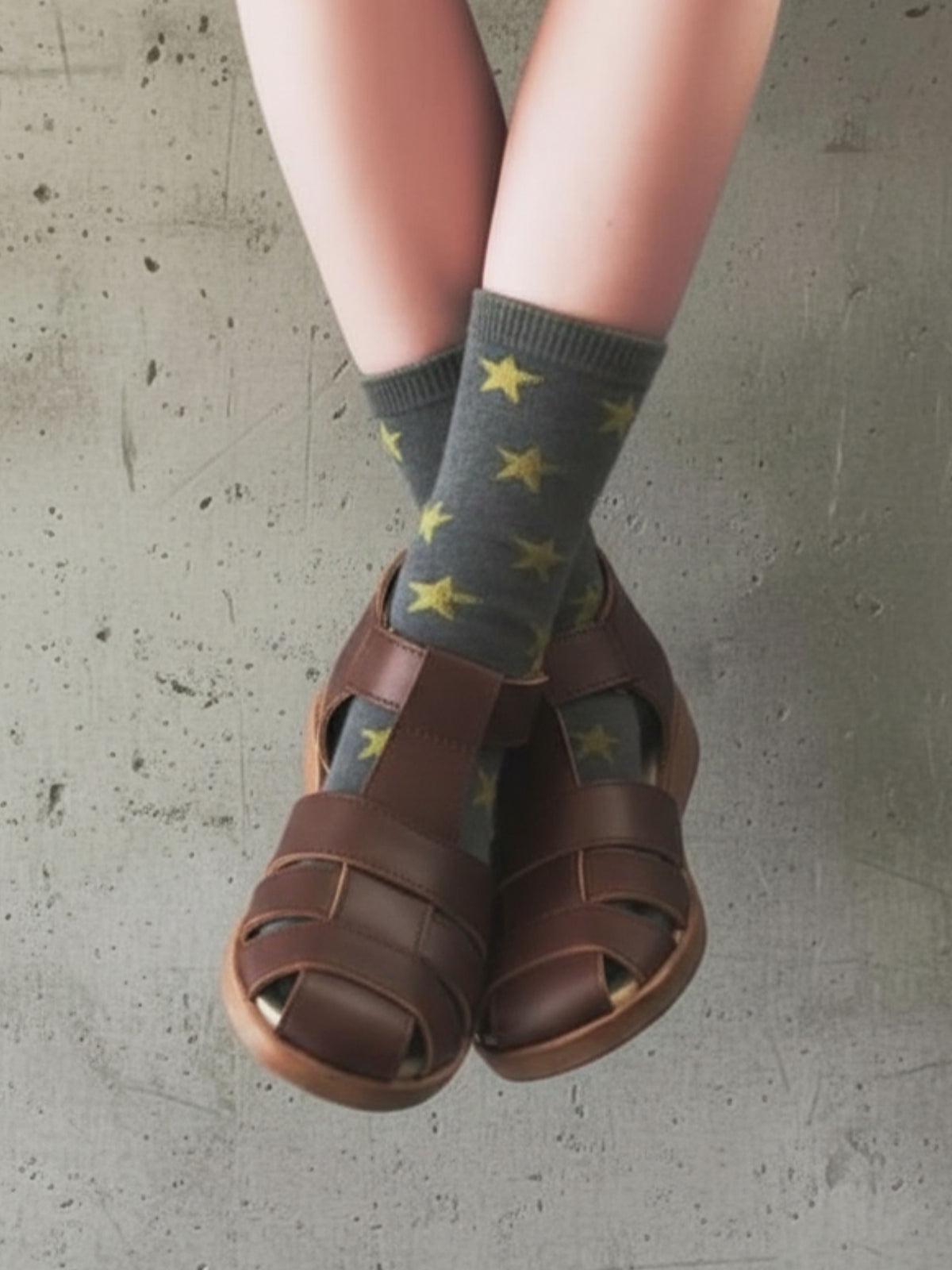 【ジュニアサイズ】 星柄リンクスソックス / 22-24cm