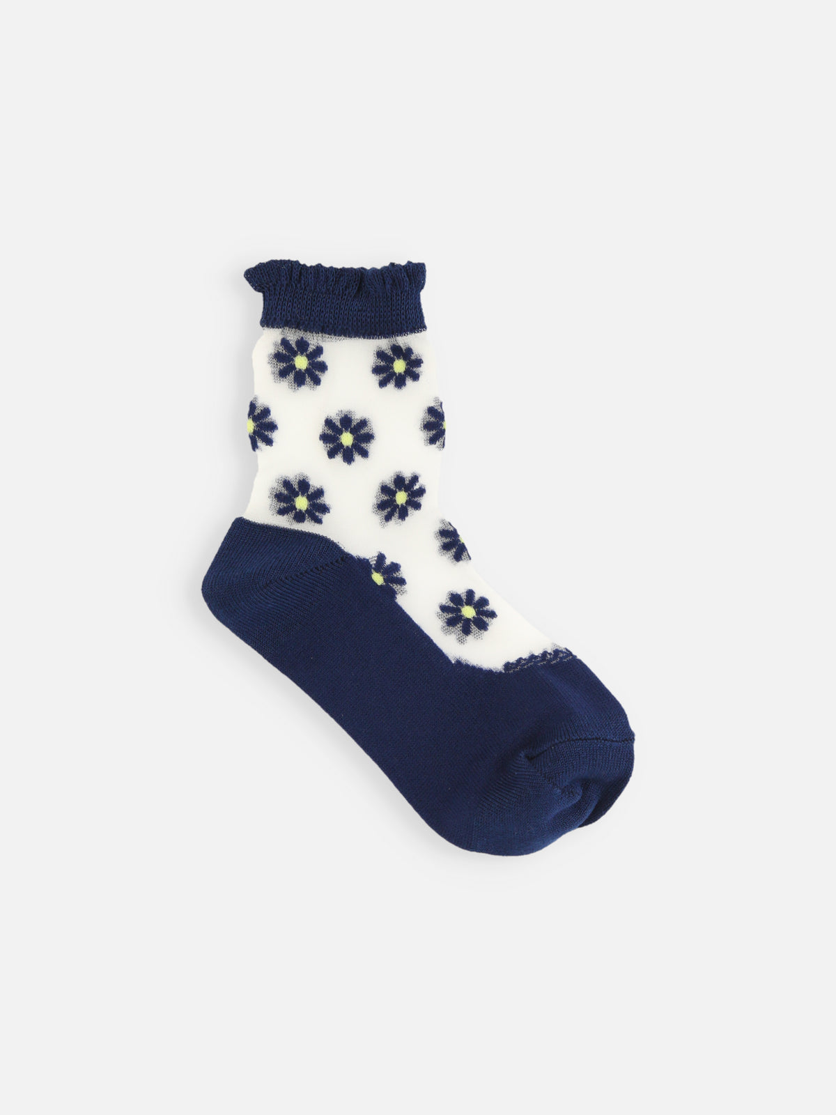 【キッズ】マーガレットシアーソックス / 16-18cm - ネイビー