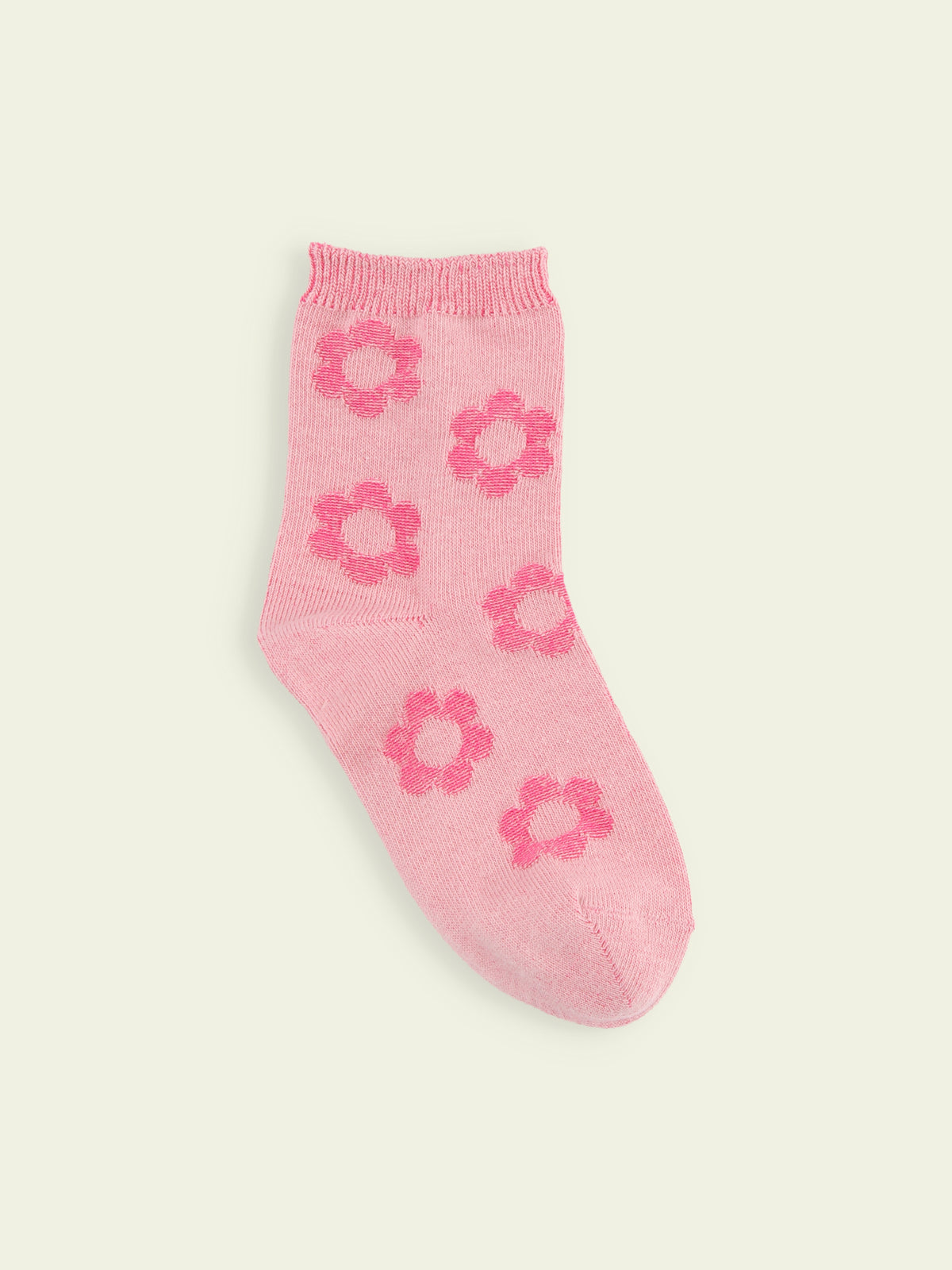 【3足1,485円】キッズ リンクスフラワーショートソックス / 19-21cm