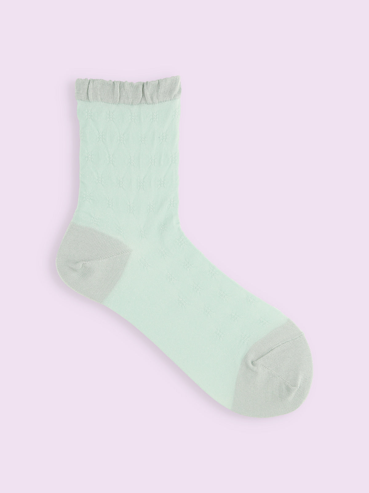 【3足1,485円】くしゅくしゅシースルーショートソックス - ダルサックス
