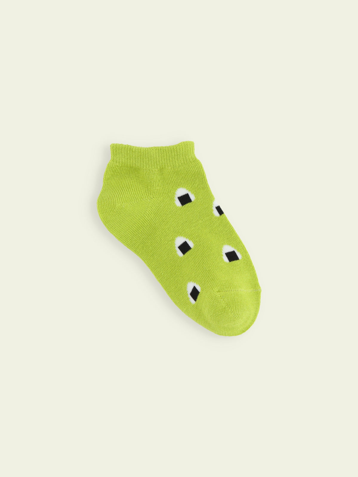【3足1,485円】キッズ お弁当柄スニーカー丈ソックス / 19-21cm - キミドリ