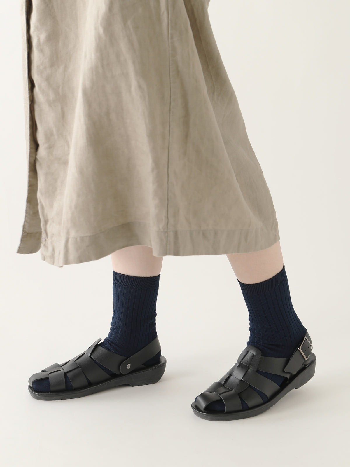 【表糸綿100％】リブソックス / 23-24cm