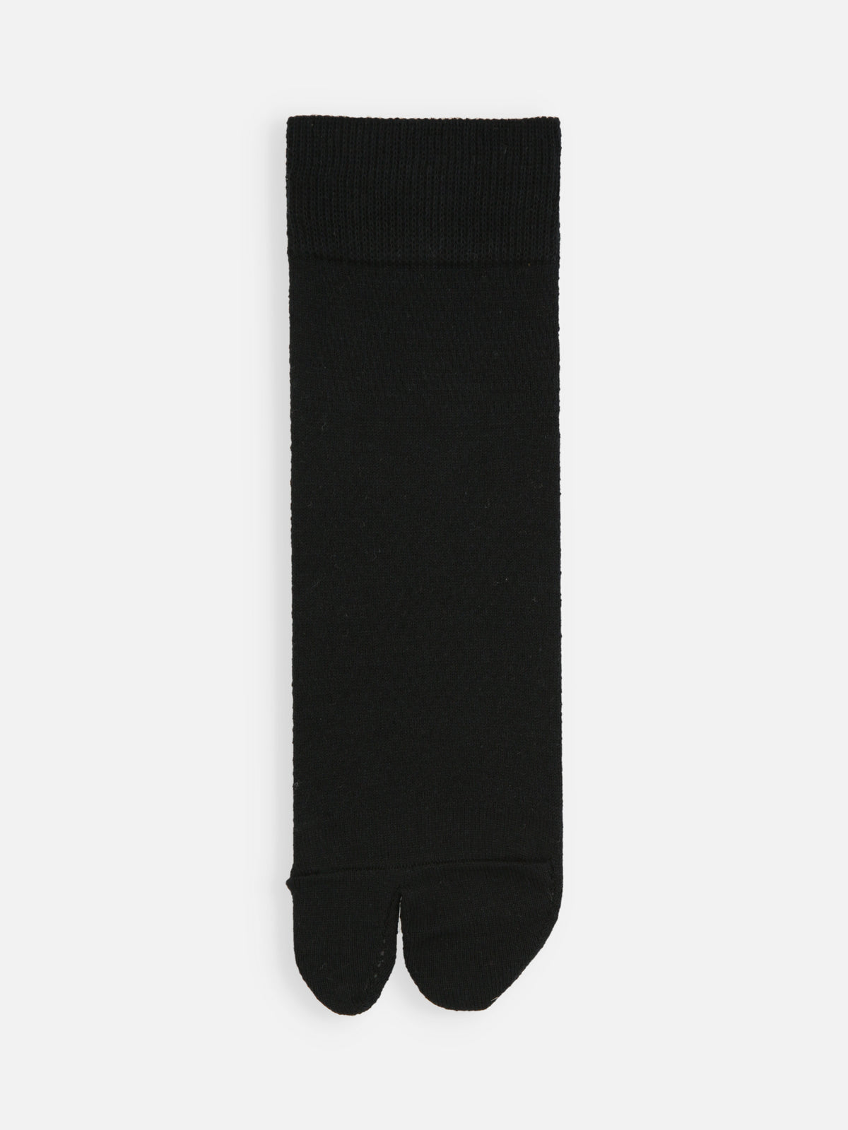 【Tabio MEN】さらっとやわらか綿麻混メッシュ足袋ショートソックス - クロ