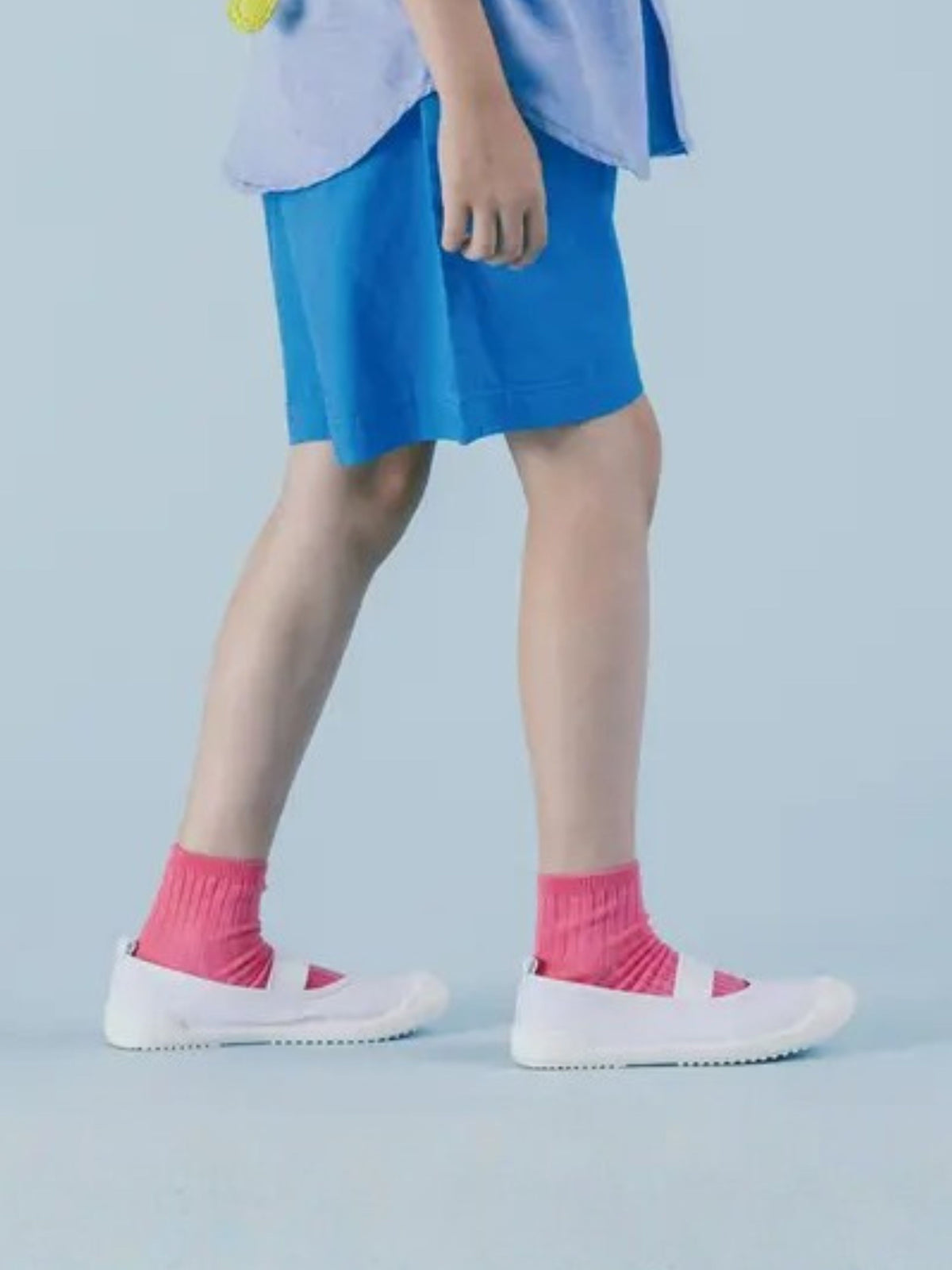 キッズ 表糸綿100％で毛玉が出来にくいショートソックス / 19-21cm【カスタム刺繍対応】 - ピンク