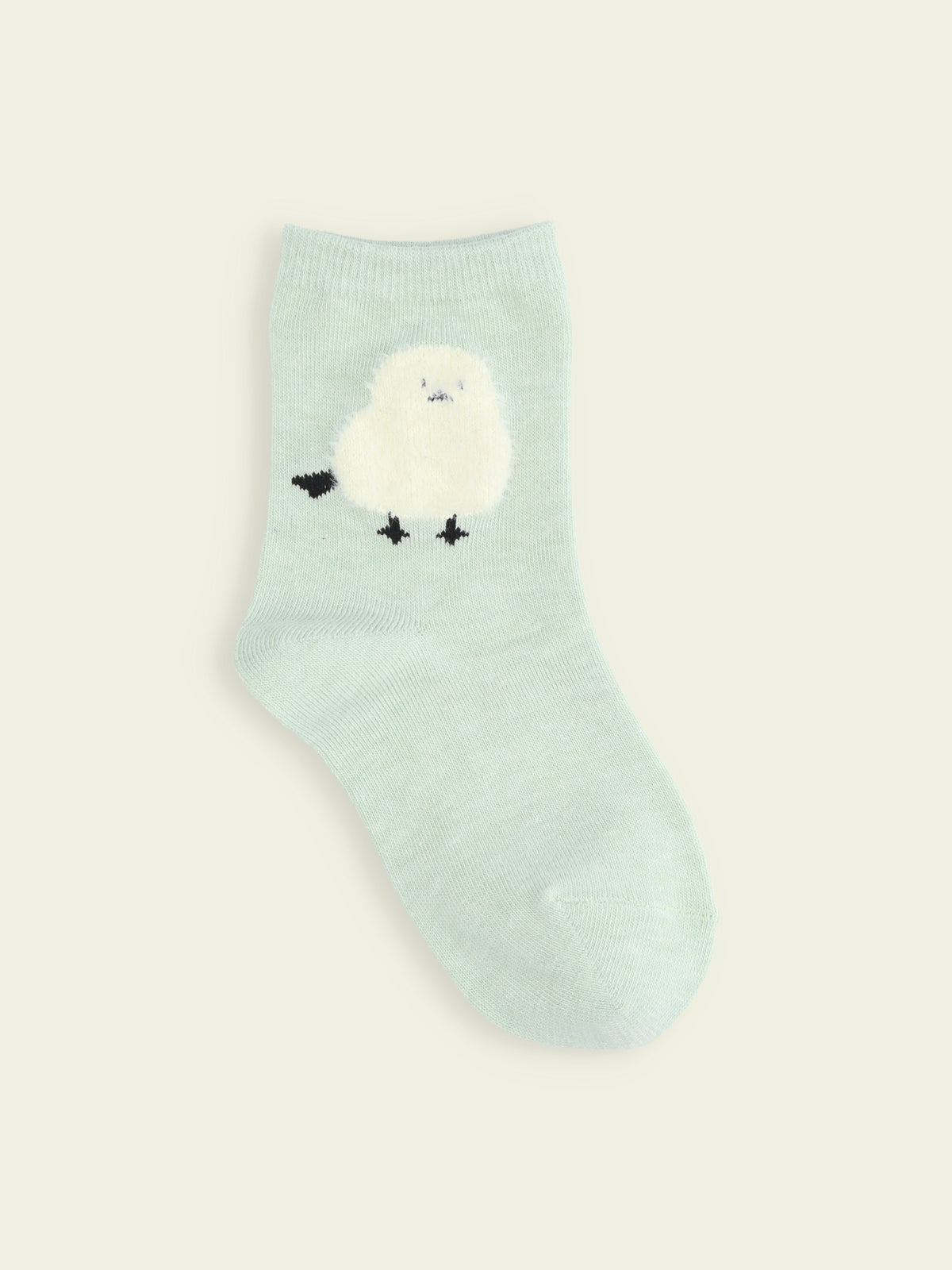 【3足1,485円】キッズ もふもふ動物ショートソックス / 19-21cm