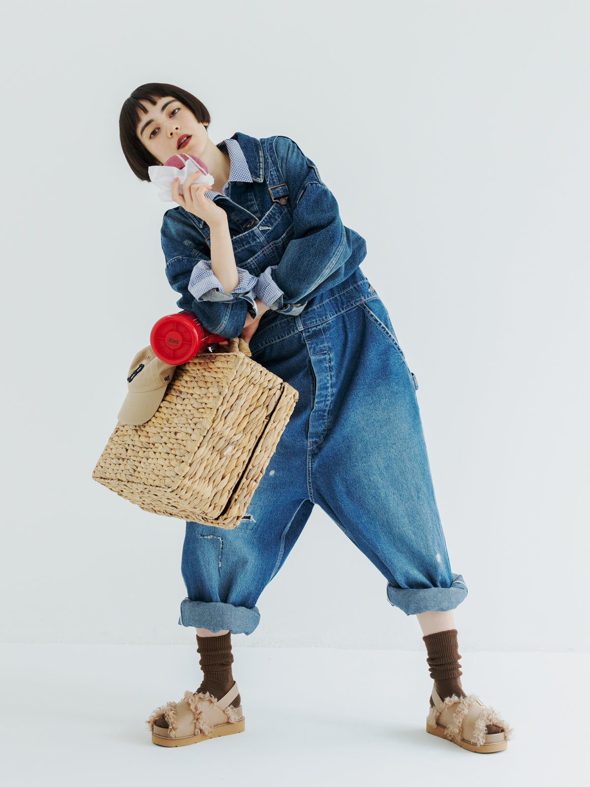 【WEB限定】大人が履けるルーズソックス - コゲチャ