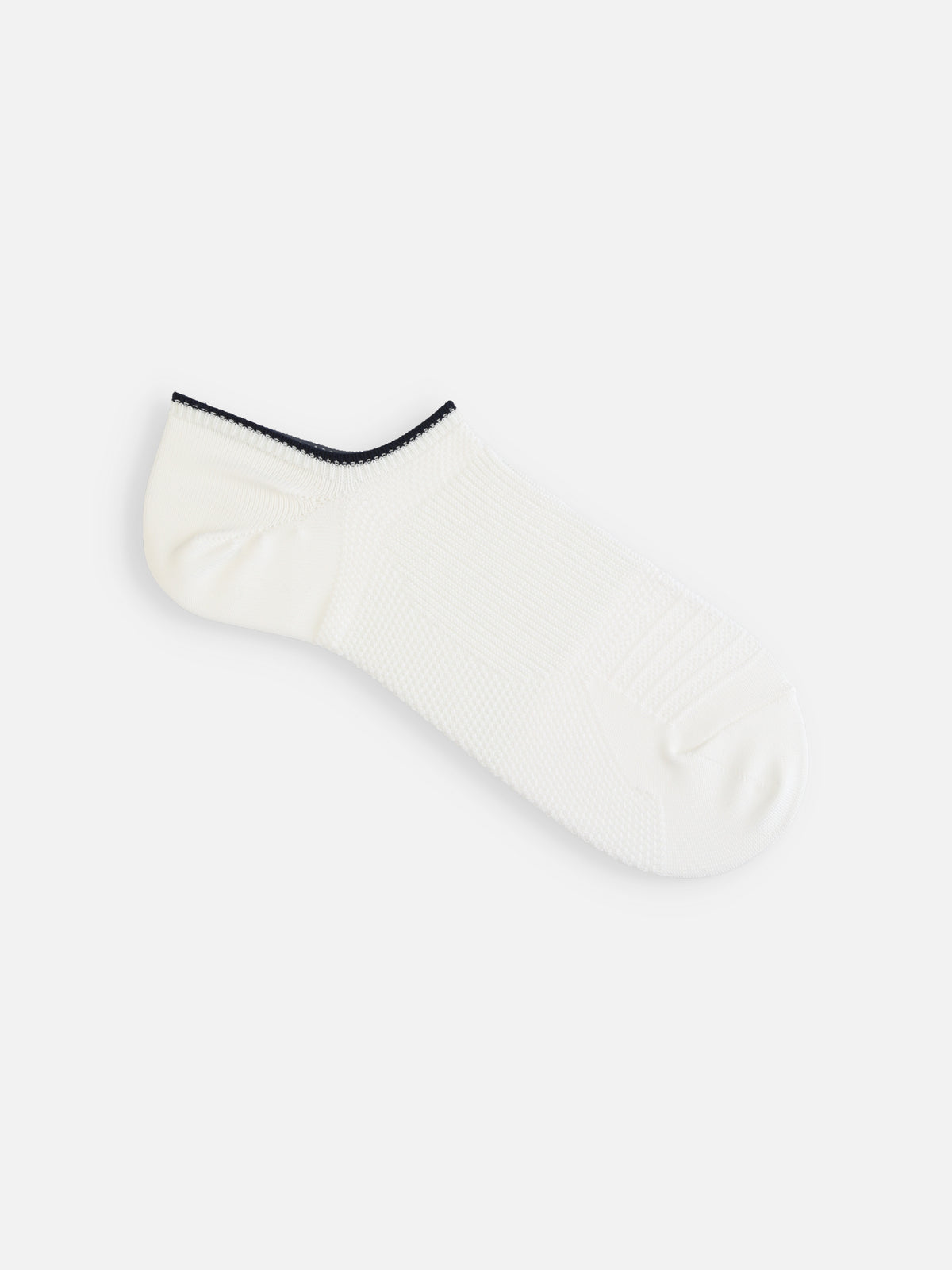 【Tabio MEN】ドライカノコスニーカー丈ソックス(27.0～29.0cm) - ホワイト+ネイビー