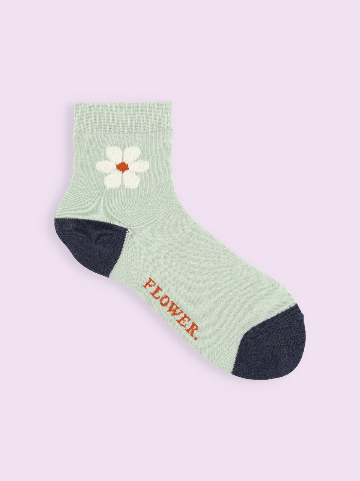 【3足1,485円】モールフラワーショートソックス