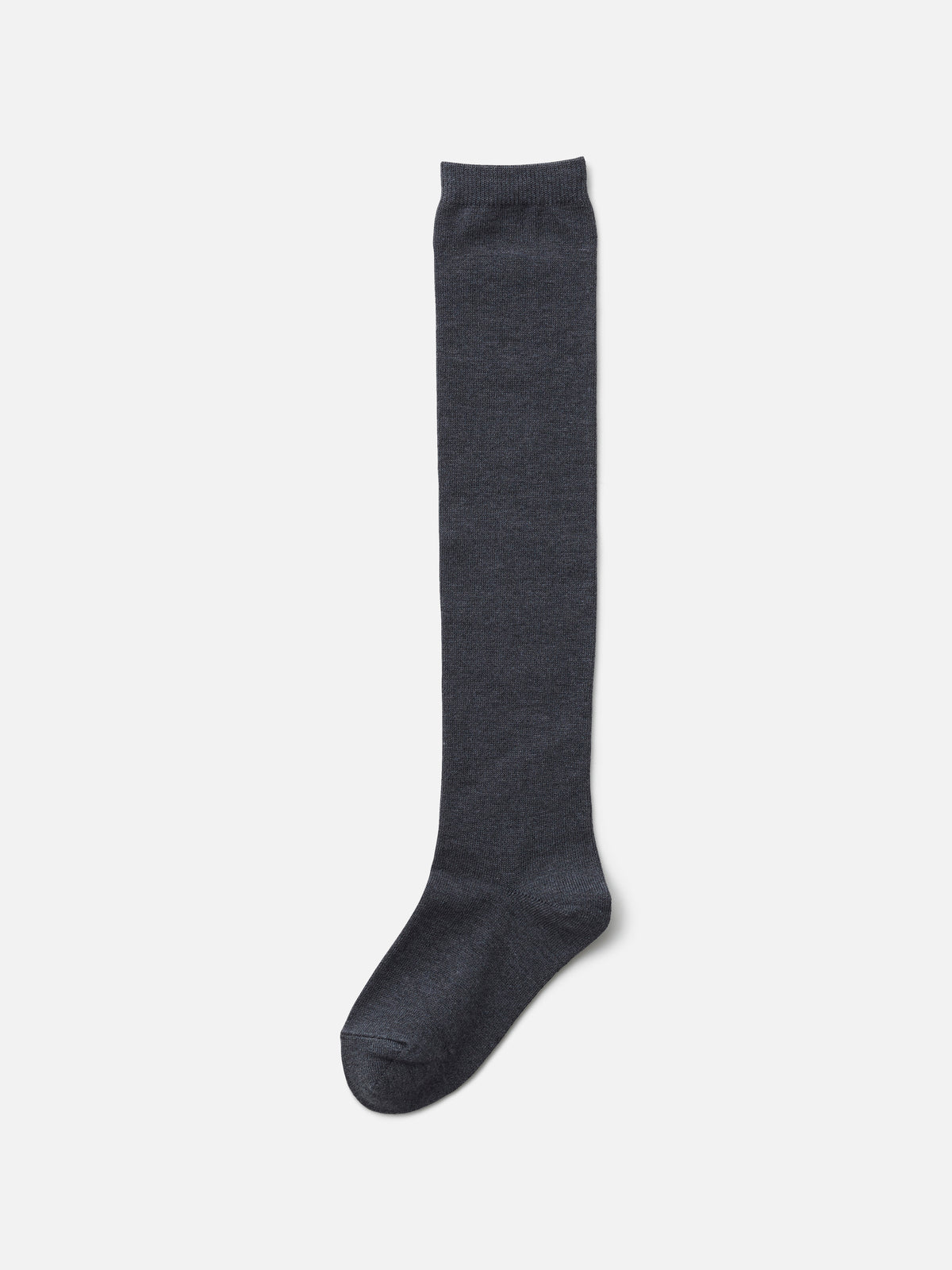 【キッズ】無地オーバーニーソックス / 16-18cm - チャコールグレー