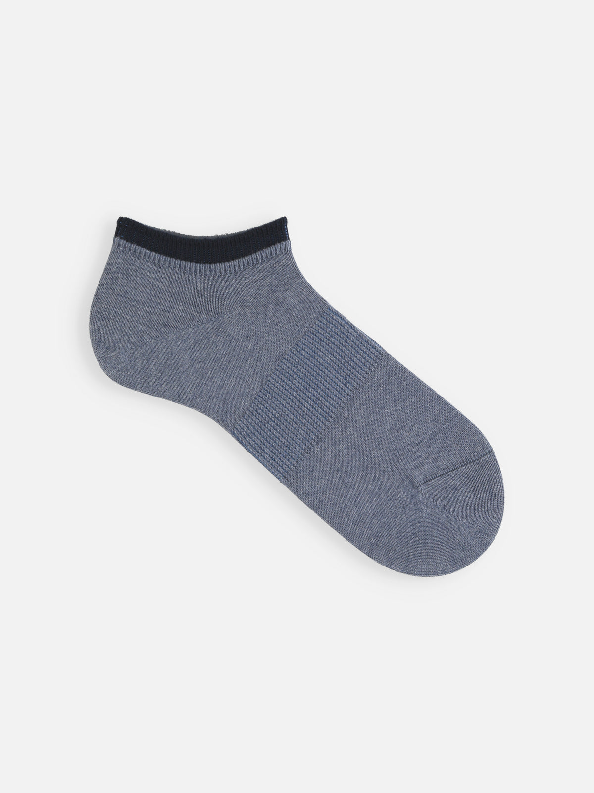 【Tabio MEN】サポート入り2枚重ねスニーカー丈ソックス(27.0～29.0cm) - デニム+コン