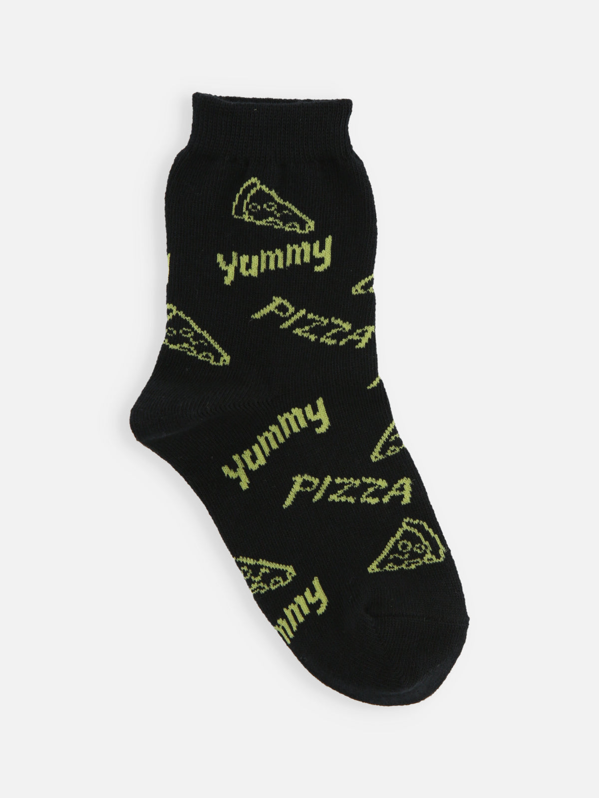 【キッズ】PIZZAソックス / 19-21cm - クロ