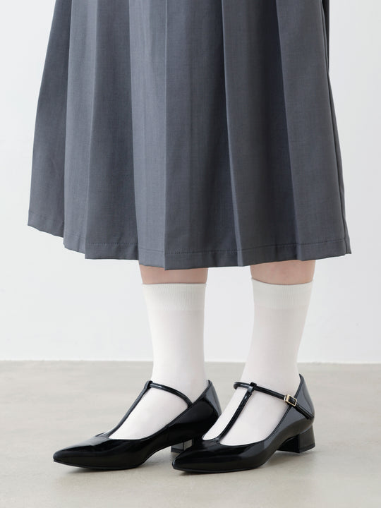 ゴム長無地ソックス